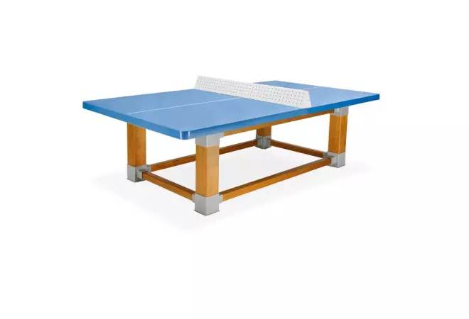 Table ping pong natura bleue