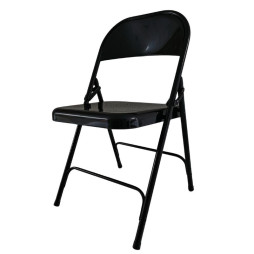 Chaise collectivités en métal noir