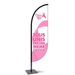 Oriflamme pour soutenir la lutte contre le cancer su sein Octobre Rose