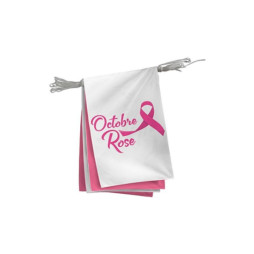 Guirlande en tissu pour Octobre Rose Guirlande en tissu pour Octobre Rose