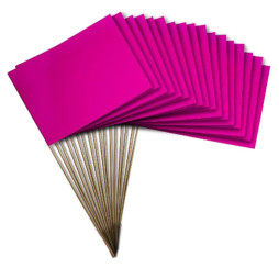 Drapeau à agiter pour soutenir Octobre Rose