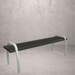 Banc urbain en acier