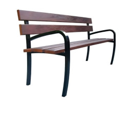 Banc public avec accoudoirs