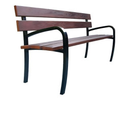 Banc public avec accoudoirs adapté personnes âgées