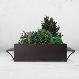 Jardinière urbaine en métal