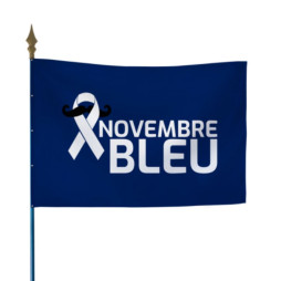 Drapeau sur hampe movember