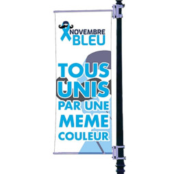 Kakemono pour potence - Novembre Bleu