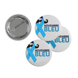 Badge pour soutenir la cause de Novembre bleu