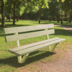Banc en bois extérieur