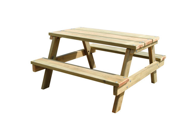 Visuel de la table de pique-nique en recyclé