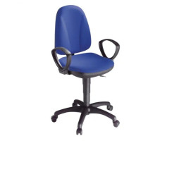 Chaise de bureau professionnel ergonomique bleue