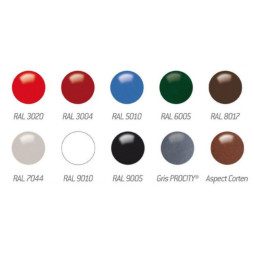 coloris procity mobilier urbain