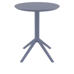 Table terrasse CHR gris foncé