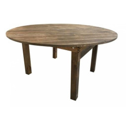 Table de restaurant ronde en bois
