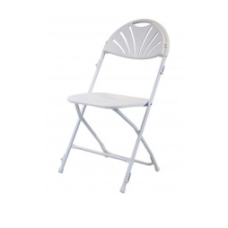 Chaise pliante en polypro blanc