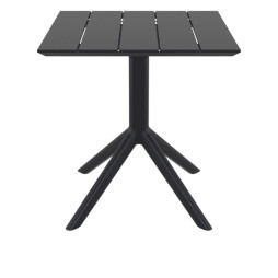 Table pour terrasse professionnelle en résine noire