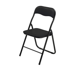 Chaise pliante pour salle des fêtes en polypro noir