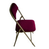 Chaise pliante Prestige en&nbsp;velours