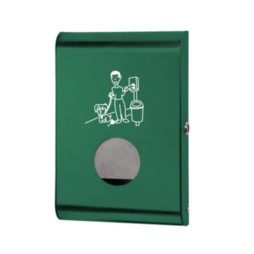 Distributeur de sachets déjection peinture époxy coloris vert