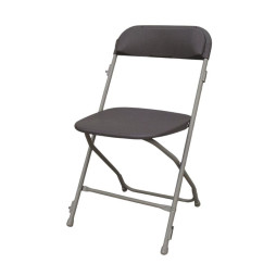 Chaise polypropylène grise pliante