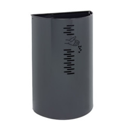 Poubelle publique à fixation murale d'une contenance de 40 L