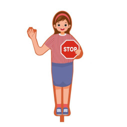 Panneau signalisation école fille