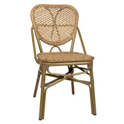 Chaise de terrasse CHR en rotin synthétique