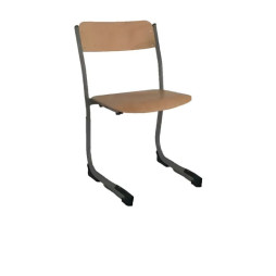 Chaise d'écolier réglable avec appui sur table