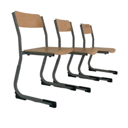 Chaise d'école primaire avec appui sur table
