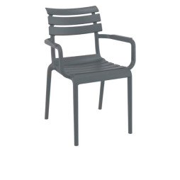 Fauteuil pour terrasse gris