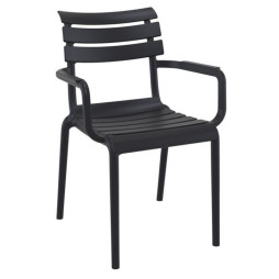 Fauteuil polypropylène noir pour CHR