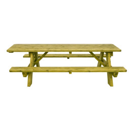Table de pique-nique en bois PMR