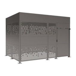 Abri vélos sécurisé gris Procity 4000 mm de longueur