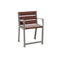 Fauteuil senior ergonomique rehaussé en plastique recycle