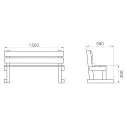 Dimensions du banc d'écloe en bois
