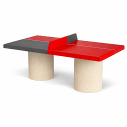 Table ping pong béton bicolore pour enfant