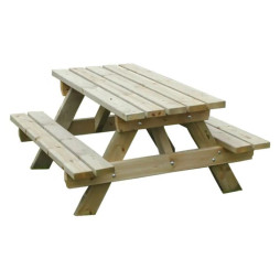 Table de pique nique en bois pour enfants