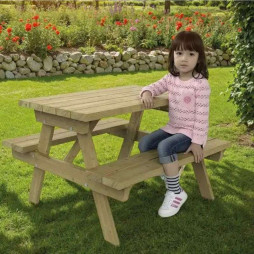 Table en bois pique-nique pour enfants