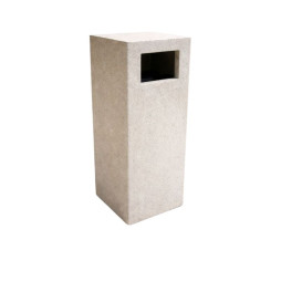 Poubelle en béton carrée