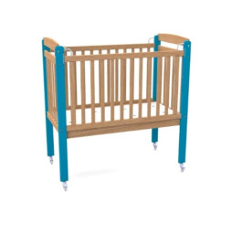 Lit a barreaux avec sommier réglable pour les crèches