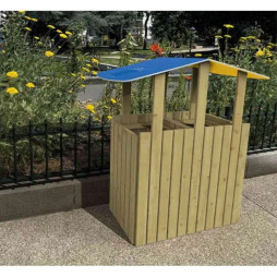 Poubelle urbaine de tri sélectif pour espaces publics