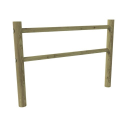 Barrière de ville en bois 2 lisses