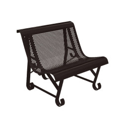 Fauteuil extérieur métallique