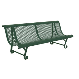 Banc urbain 2 pieds en métal