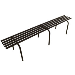 Banquette publique métallique