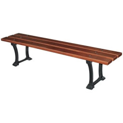 banquette extérieure en bois exotique pampelune