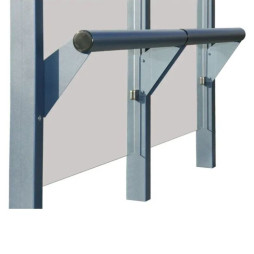 Banc ergonomique assis-debout pour arrêt de bus