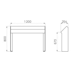 Dimensions du banc assis debout pour abribus