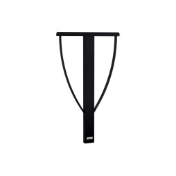 Arceau à vélo en acier peint en noir