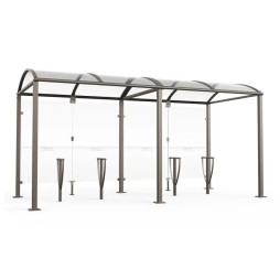 Abri 2 roues en acier équipé avec des appui vélos Lisbonne